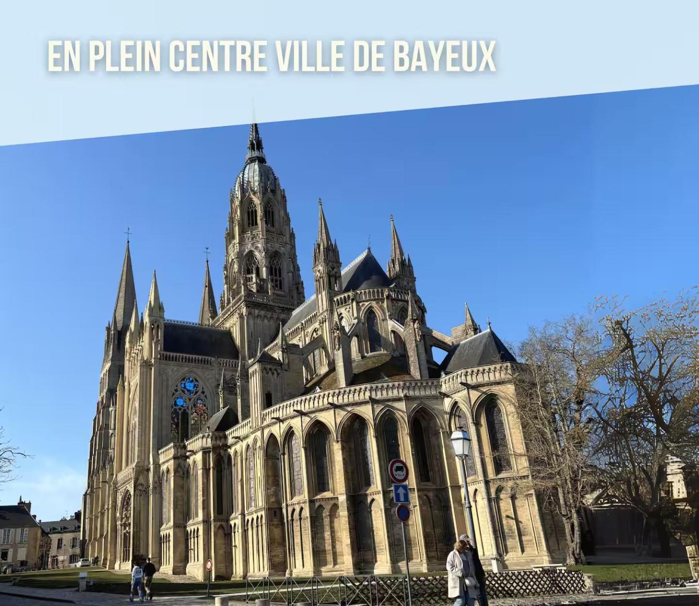 Les Remparts Apt Spacieux 1 Er Etage Renove Joliment Decore Bien Equipe Plein Centre Bayeux Proche Plages Du Debarquement Parking Gratuit A Proximite Exteriör bild